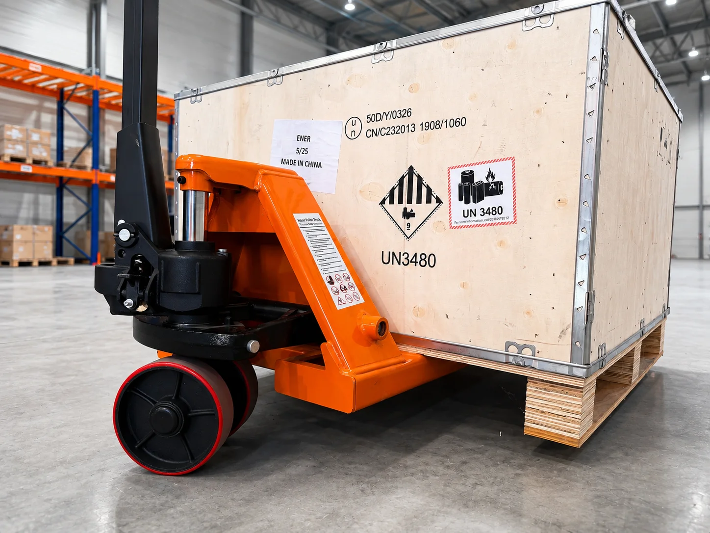 Teslift ručni paletar 5000 kg – 550 × 1150 mm – PU točkići